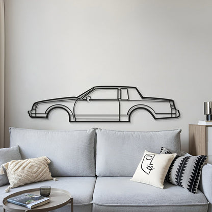1986 Regal Coupe Metal Car Wall Art