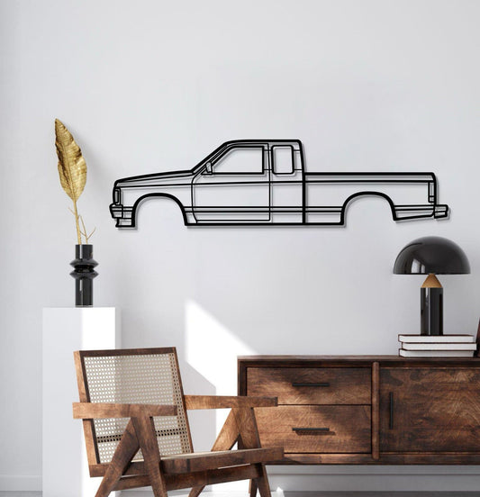 1991 S10 Metal Car Wall Art