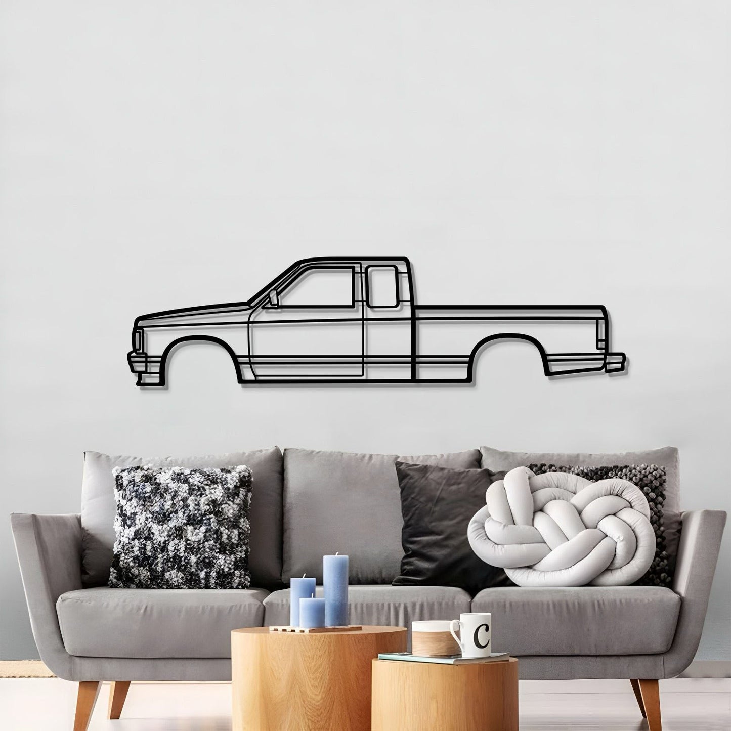 1991 S10 Metal Car Wall Art