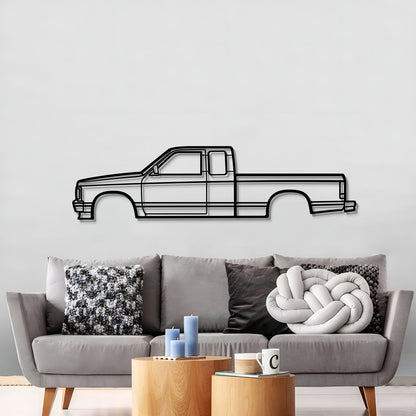 1991 S10 Metal Car Wall Art