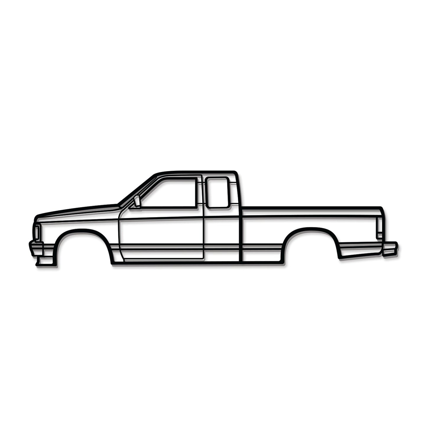 1991 S10 Metal Car Wall Art