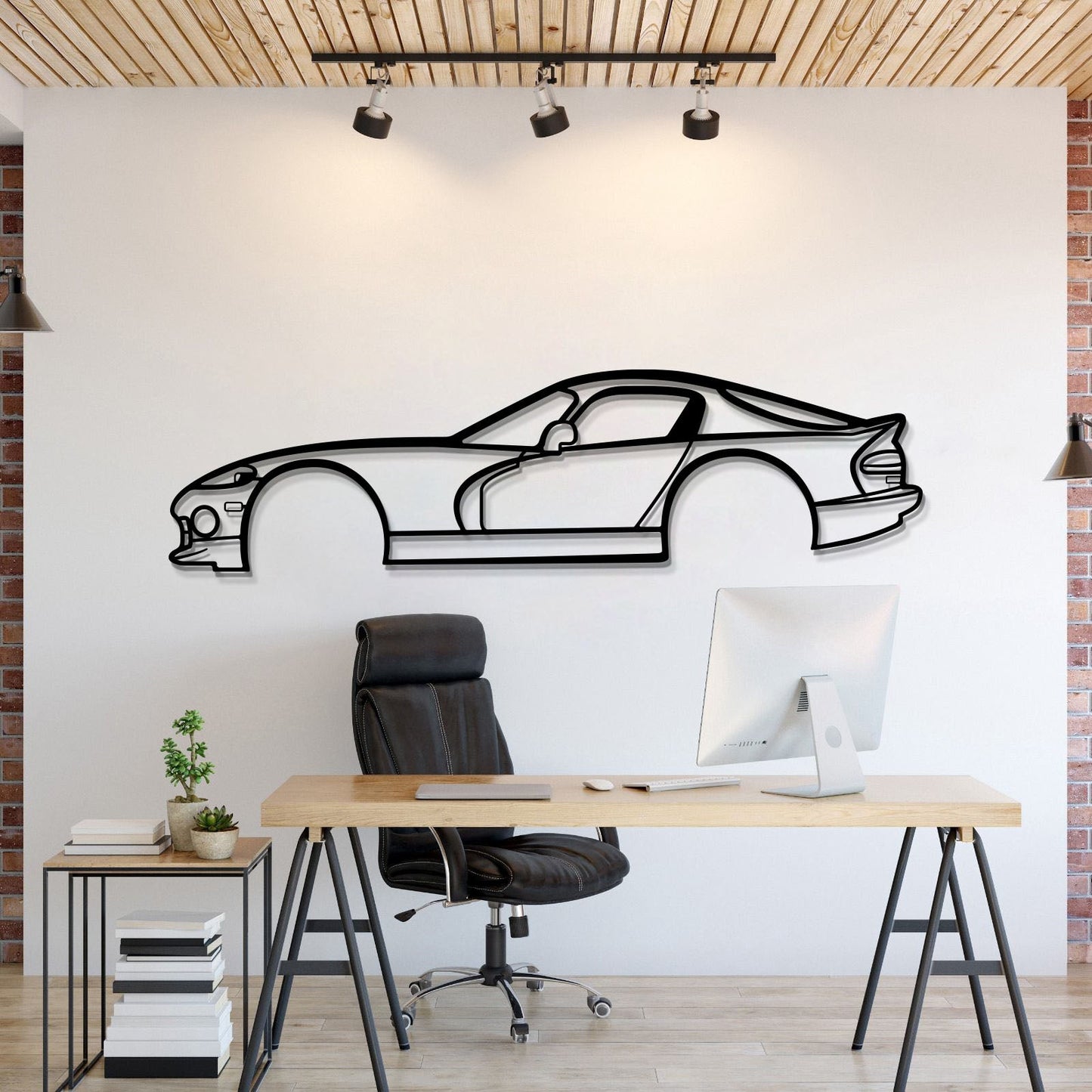 1997 Viper GTS Metal Car Wall Art