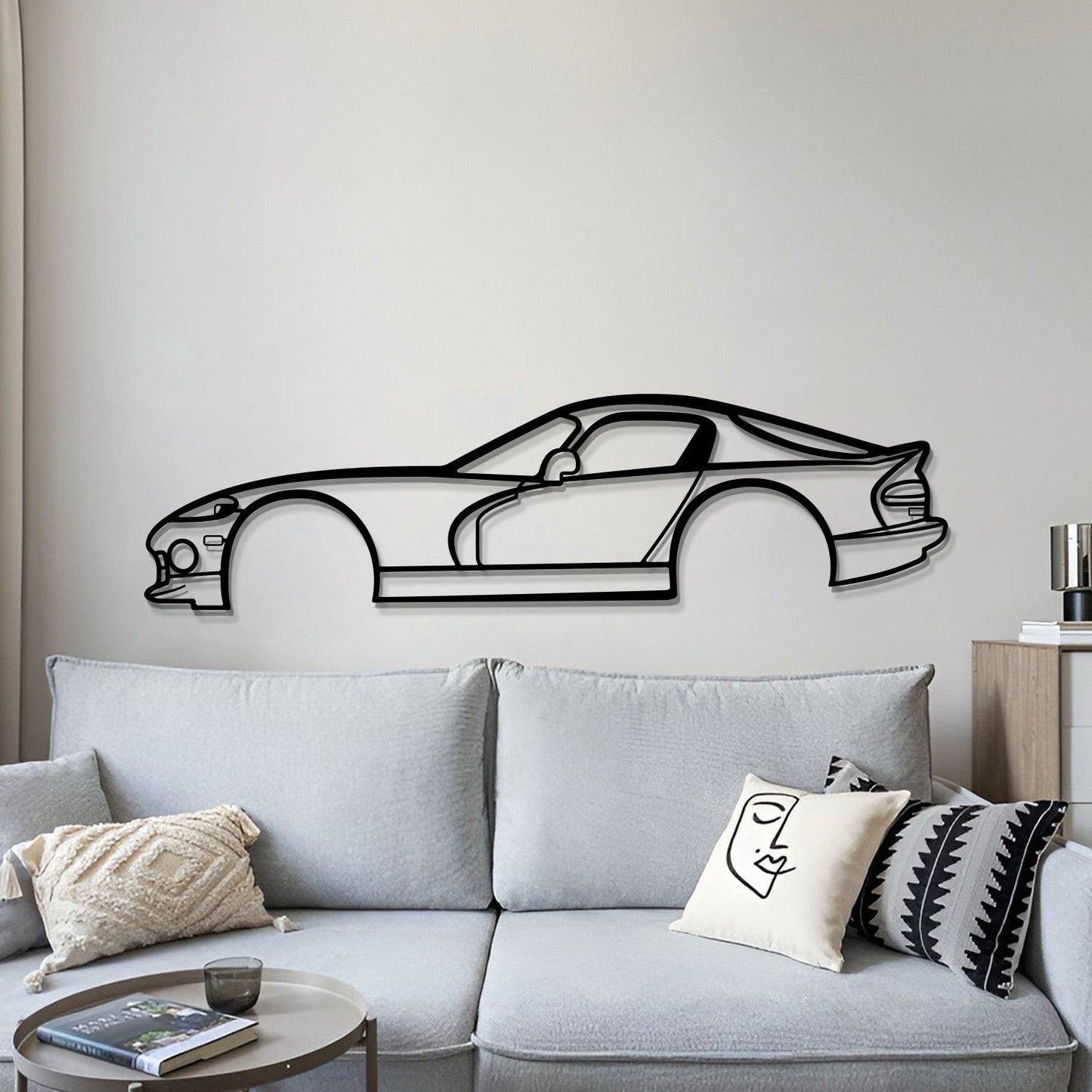 1997 Viper GTS Metal Car Wall Art