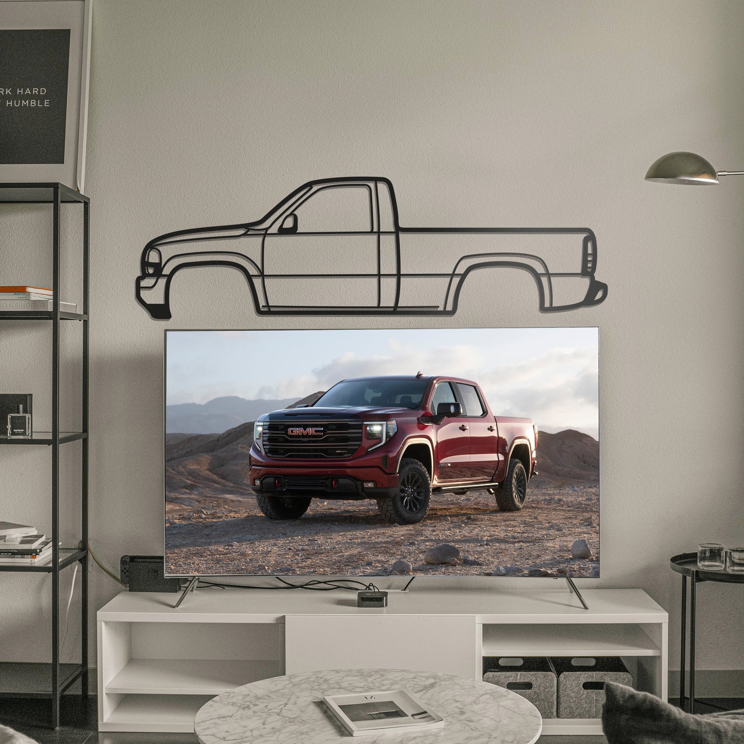 1999 Sierra 1500 2nd Gen Metal Car Wall Art