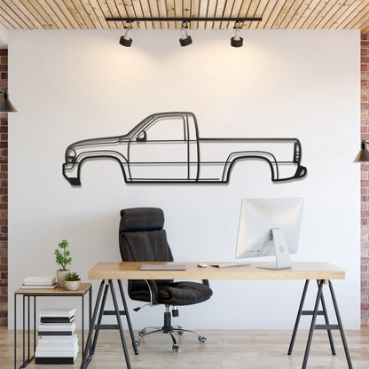 1999 Sierra 1500 2nd Gen Metal Car Wall Art