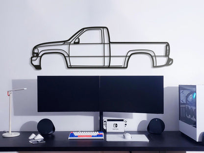 1999 Sierra 1500 2nd Gen Metal Car Wall Art