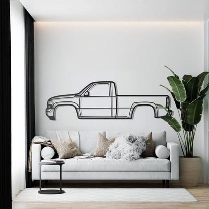 1999 Sierra 1500 2nd Gen Metal Car Wall Art