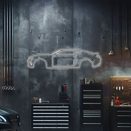 Camaro SS Metal Neon Car Wall Art
