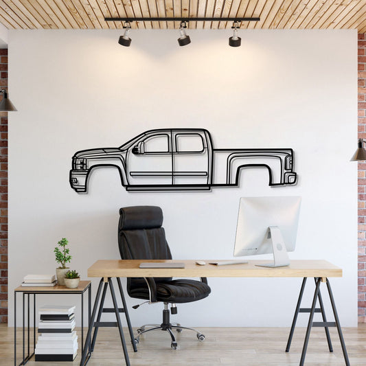 2008 Silverado 2500 HD Metal Car Wall Art