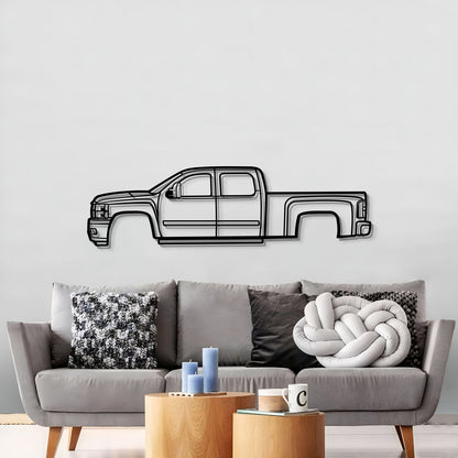 2008 Silverado 2500 HD Metal Car Wall Art