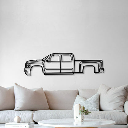 2008 Silverado 2500 HD Metal Car Wall Art