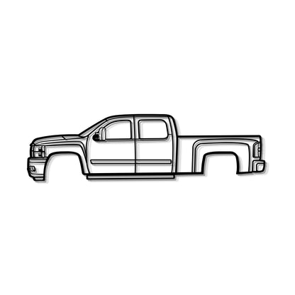 2008 Silverado 2500 HD Metal Car Wall Art
