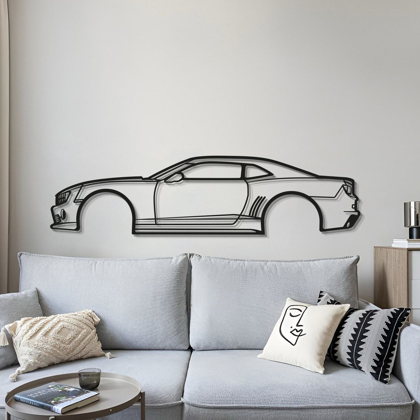 2010 Camaro Metal Car Wall Art