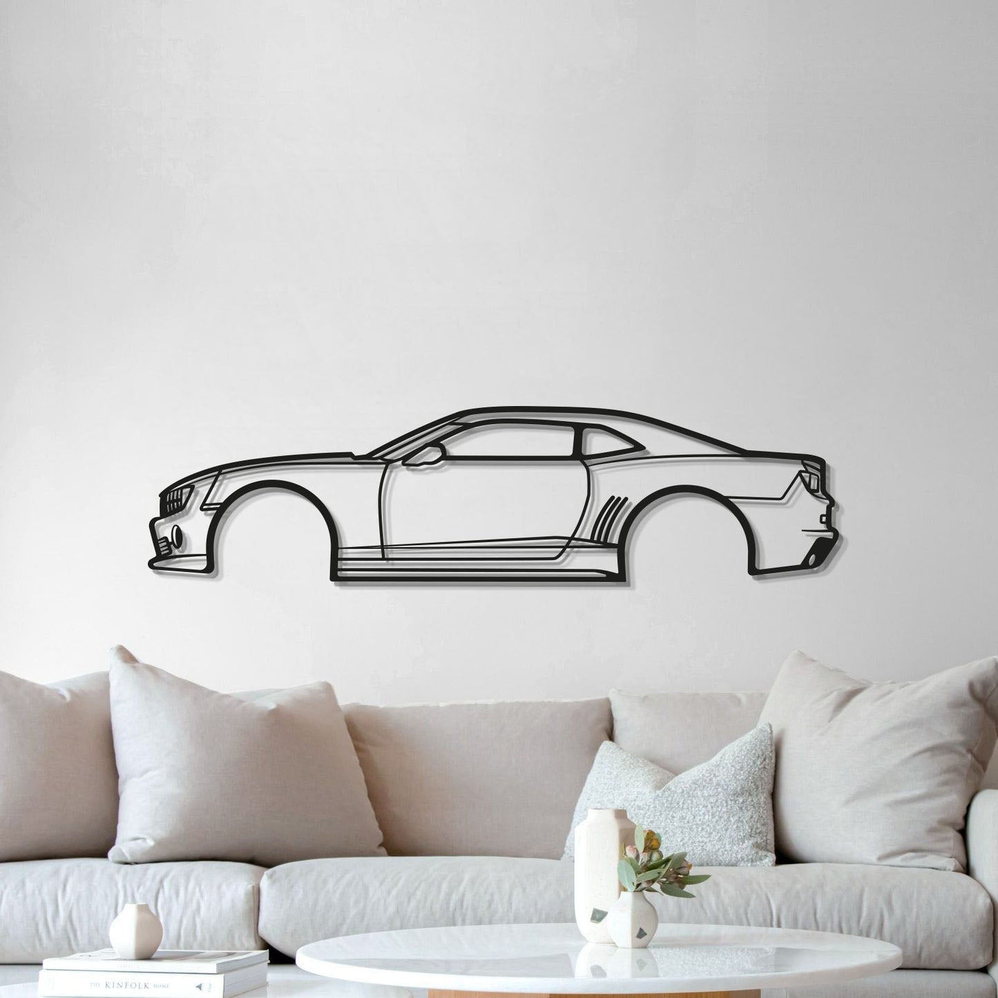 2010 Camaro Metal Car Wall Art