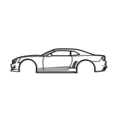 2010 Camaro Metal Car Wall Art