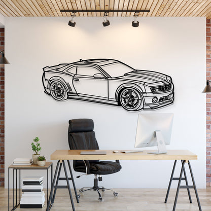 2010 Camaro SS Perspective Metal Car Wall Art