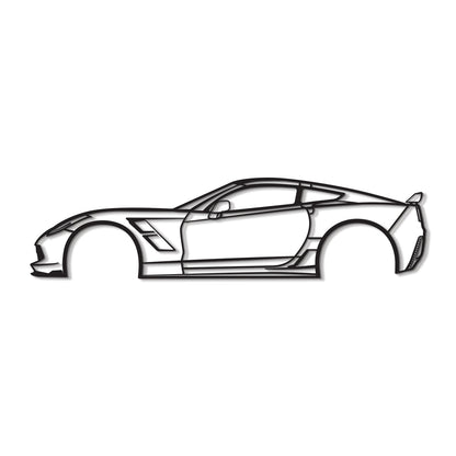 2015 Corvette Z51 Metal Car Wall Art