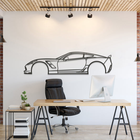 2015 Corvette Z51 Metal Car Wall Art