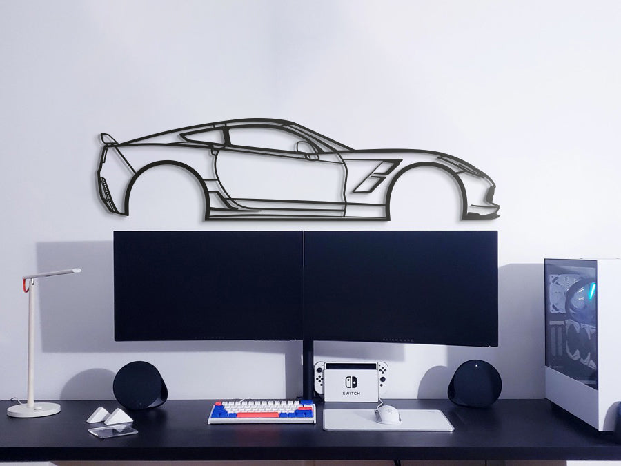 2015 Corvette Z51 Metal Car Wall Art