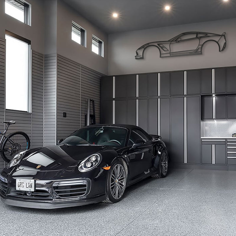 2015 Corvette Z51 Metal Car Wall Art