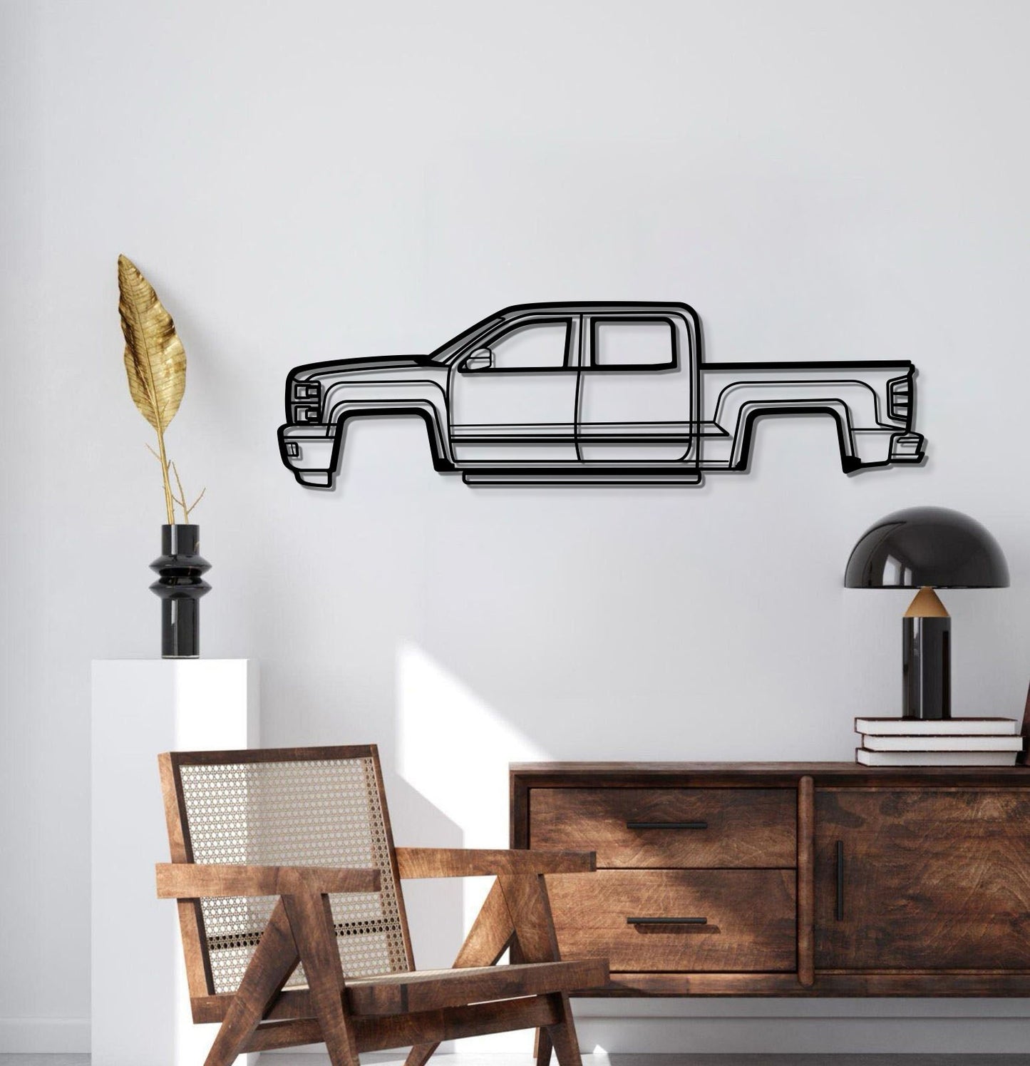 2015 Silverado 1500 Metal Car Wall Art