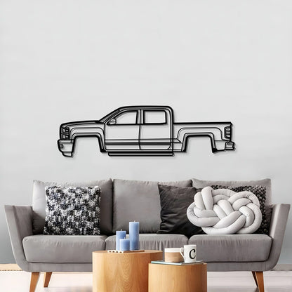 2015 Silverado 1500 Metal Car Wall Art