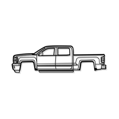 2015 Silverado 1500 Metal Car Wall Art