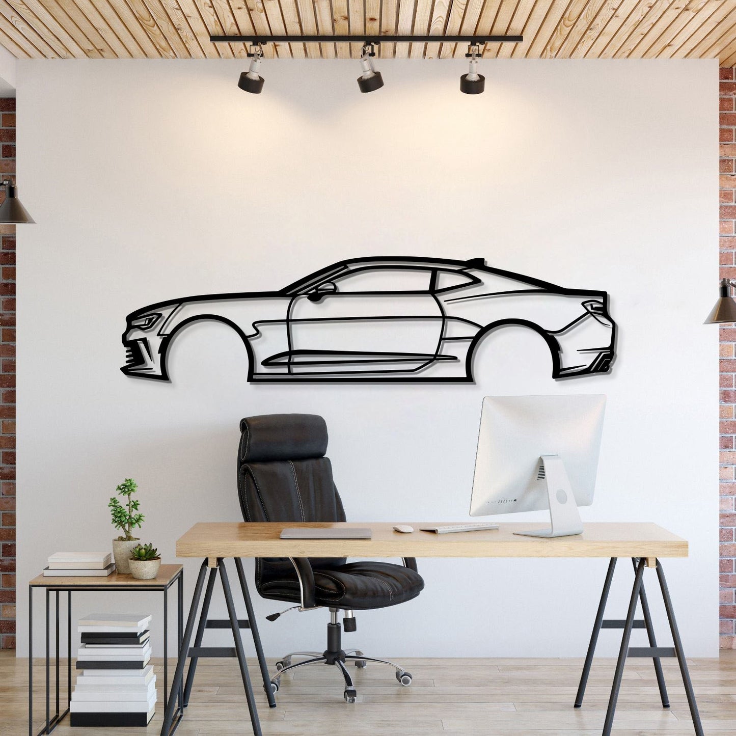 2016 Camaro Metal Car Wall Art