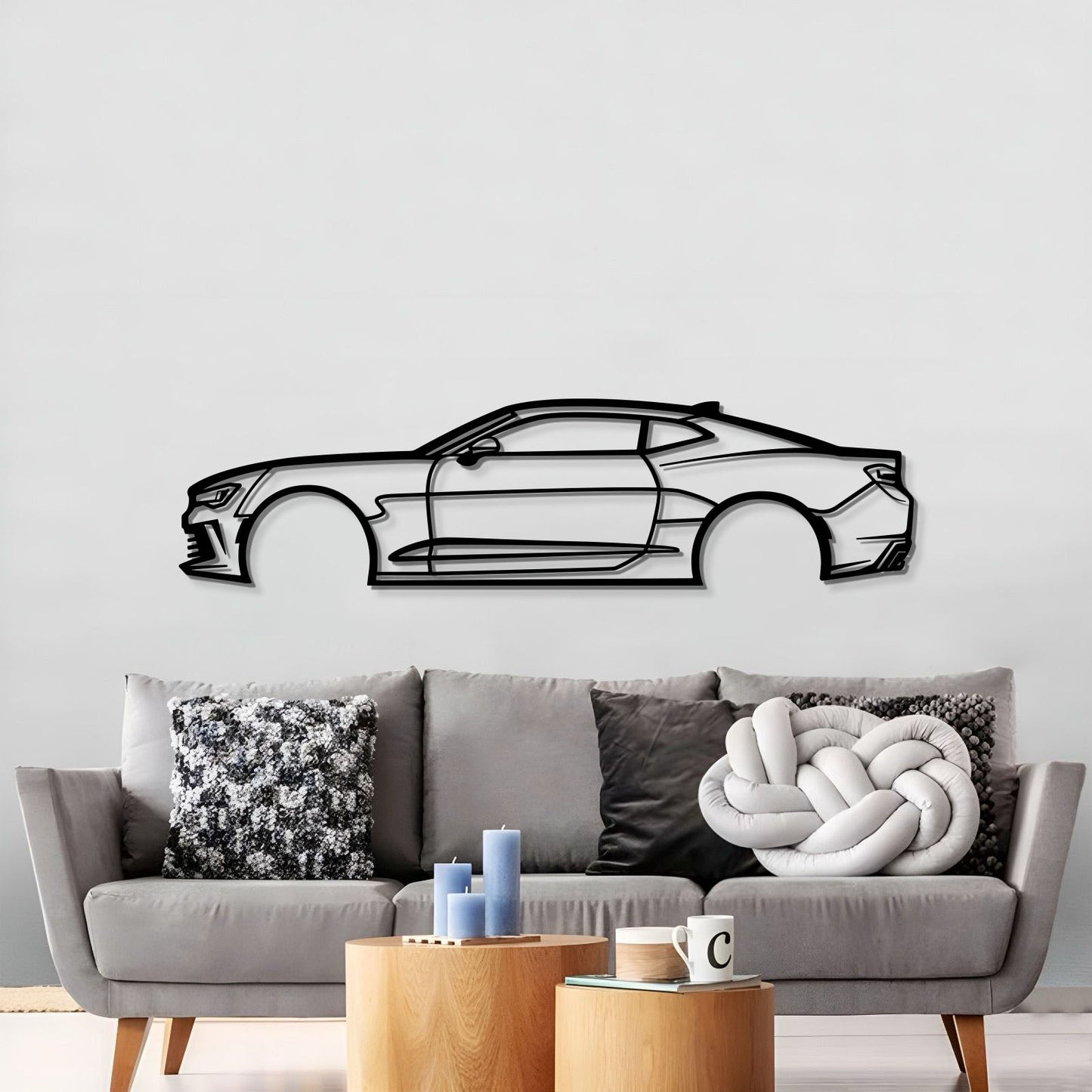 2016 Camaro Metal Car Wall Art