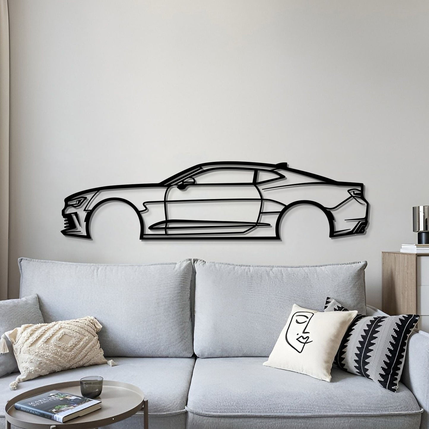 2016 Camaro Metal Car Wall Art
