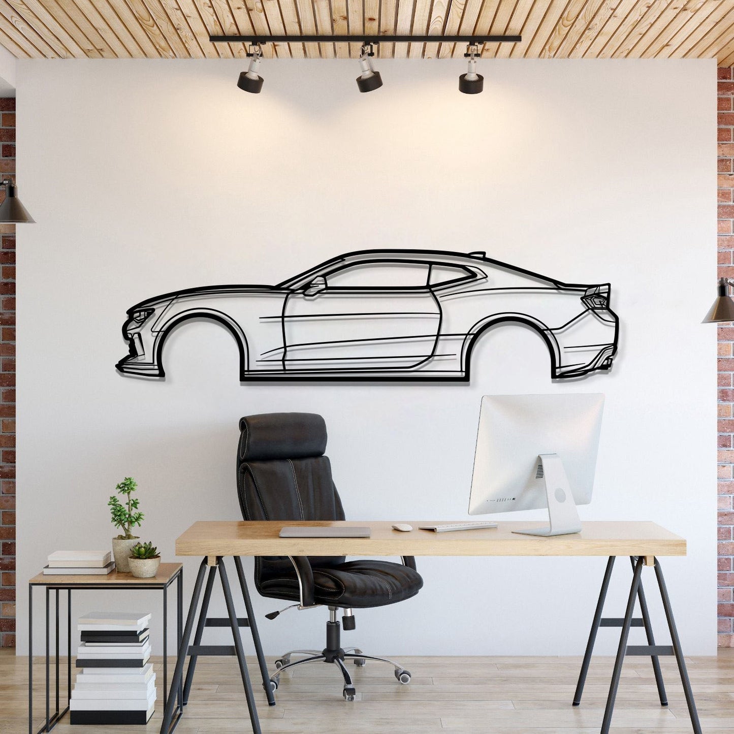 2017 Camaro SS 1LE Metal Car Wall Art