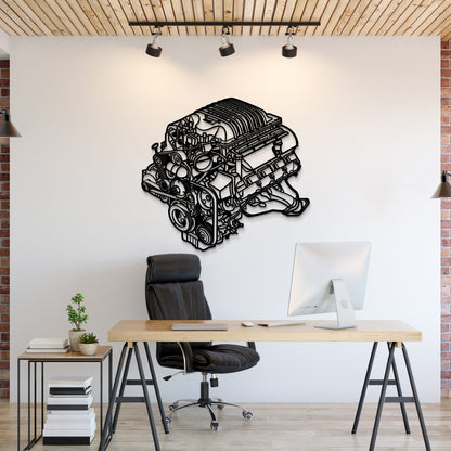 2018 Challenger HEMI Metal Engine Block Wall Art