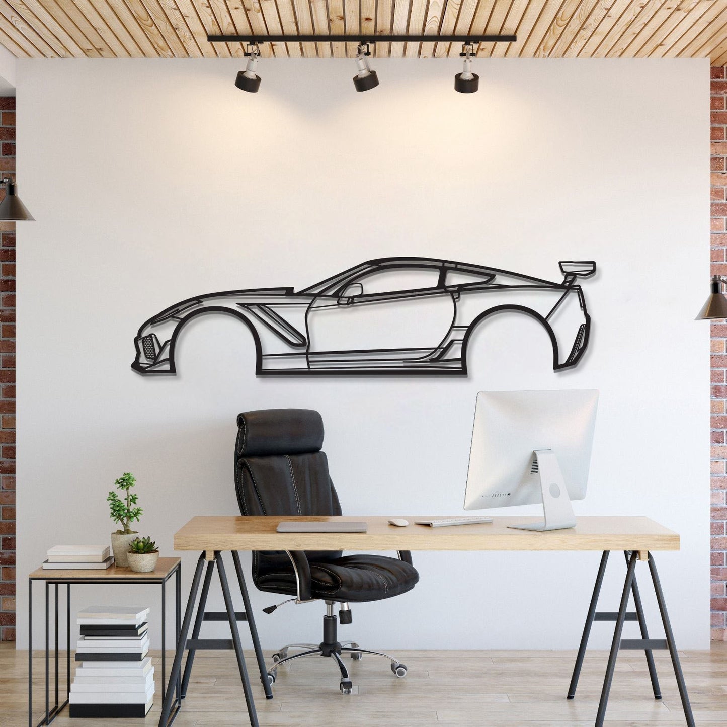 2019 Corvette ZR1 3ZR Metal Car Wall Art