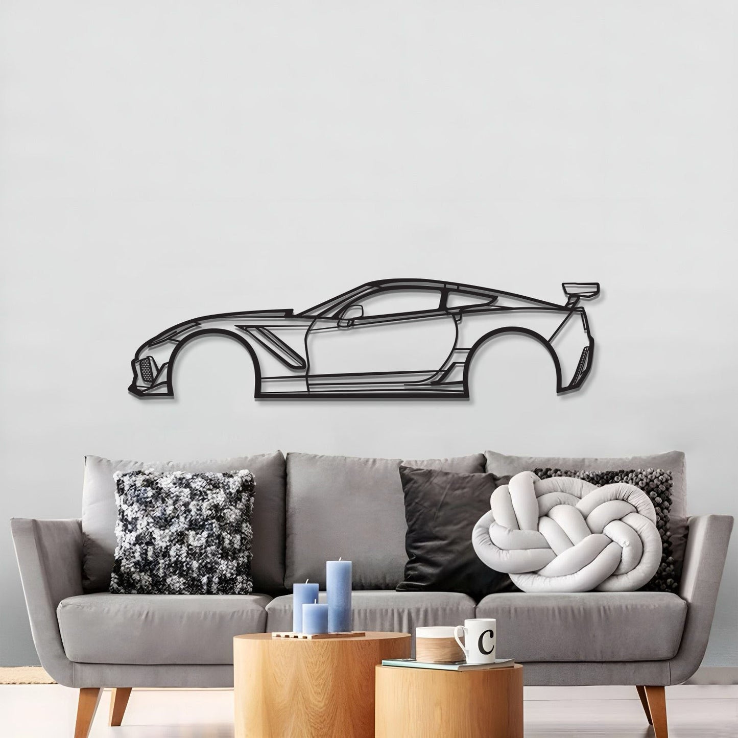 2019 Corvette ZR1 3ZR Metal Car Wall Art