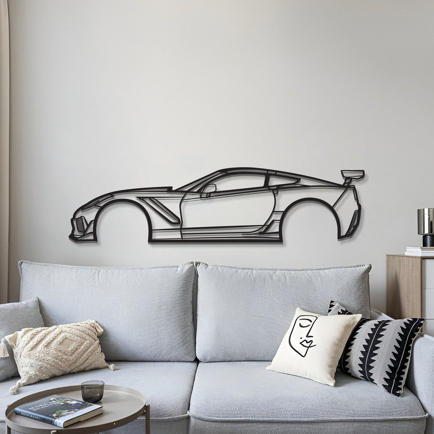 2019 Corvette ZR1 3ZR Metal Car Wall Art