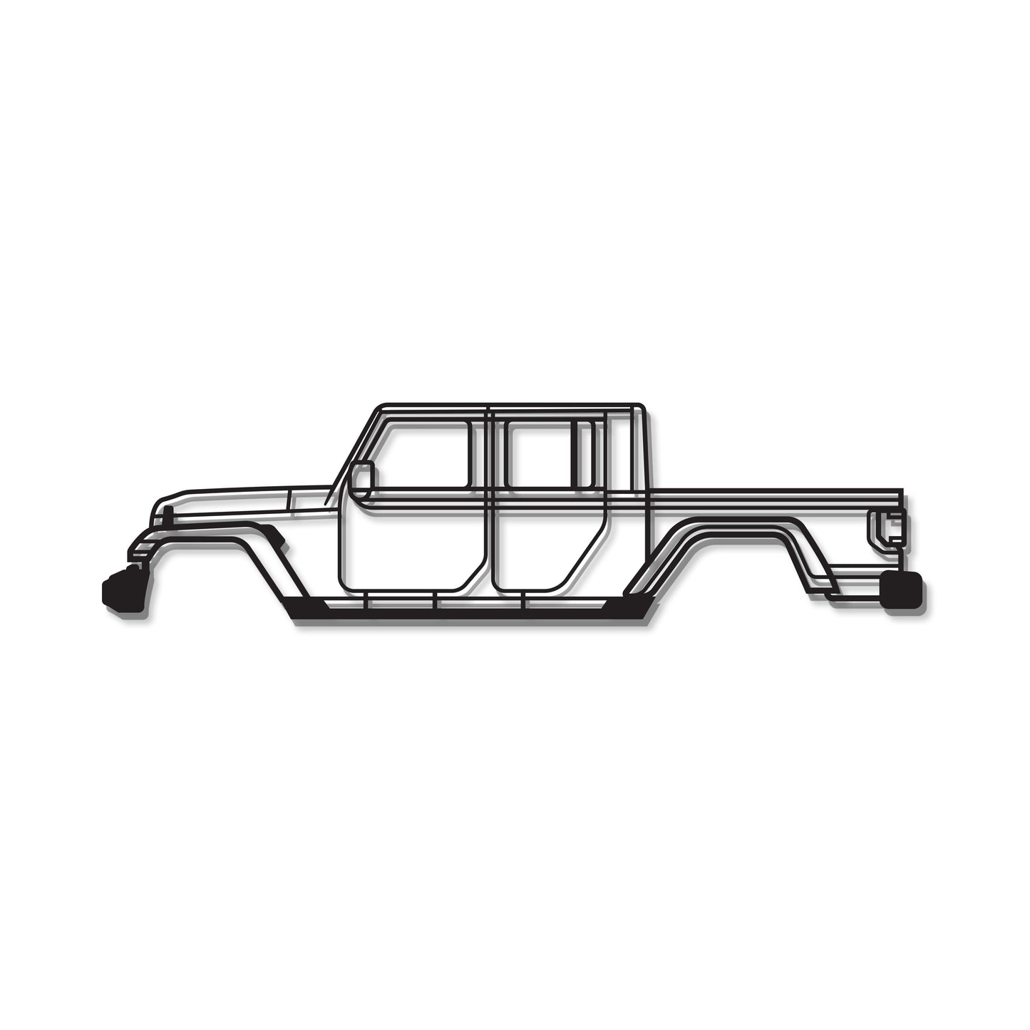 2020 Gladiator JT Metal Car Wall Art