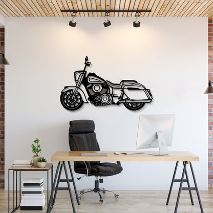 2022 Indian Springfield Dark Horse Metal Motorcycle Wall Art