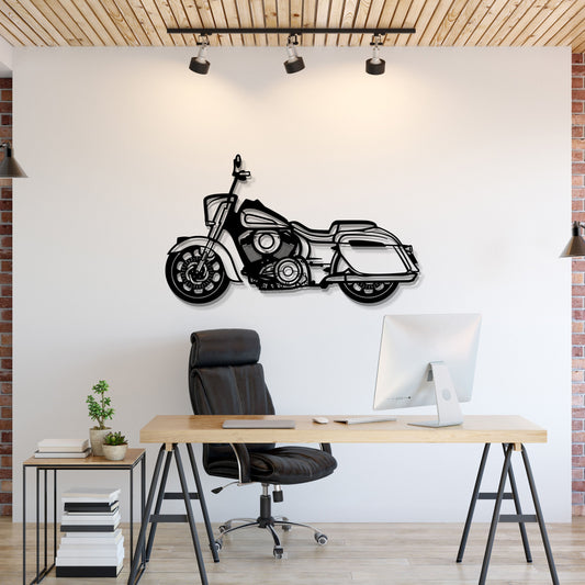 2022 Indian Springfield Dark Horse Metal Motorcycle Wall Art