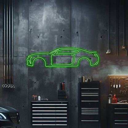 Camaro SS Metal Neon Car Wall Art