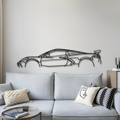 Corvette C8 Stingray Classic Metal Car Wall Art