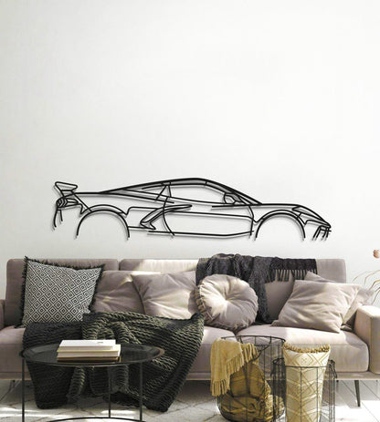 Corvette C8 Stingray Classic Metal Car Wall Art
