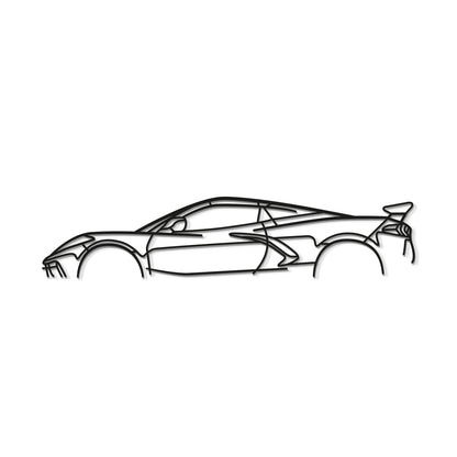 Corvette C8 Stingray Classic Metal Car Wall Art