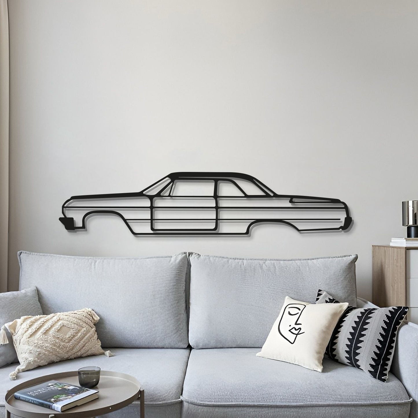 Impala Metal Car Wall Art