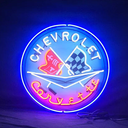 Chevrolet Corvette Auto Car Neon Sign | Detroit Rod and Custom
