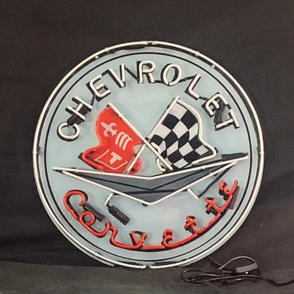 Chevrolet Corvette Auto Car Neon Sign | Detroit Rod and Custom