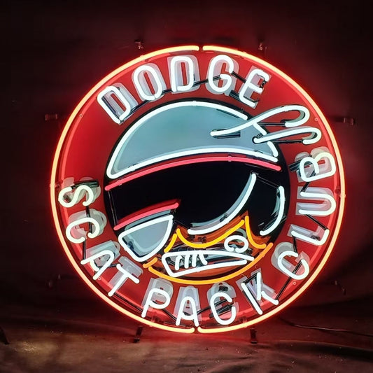 Dodge Scat Pack Club Neon Sign | Detroit Rod and Custom