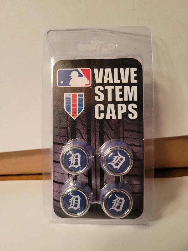 Detroit Tigers Valve Stem Caps 4 Pack