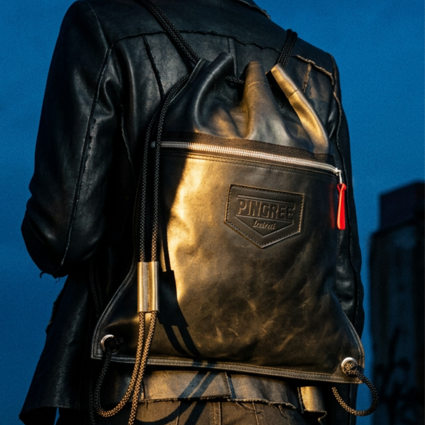 Detroit Drawstring Backpack (Made to Order) | Detroit Rod and Custom