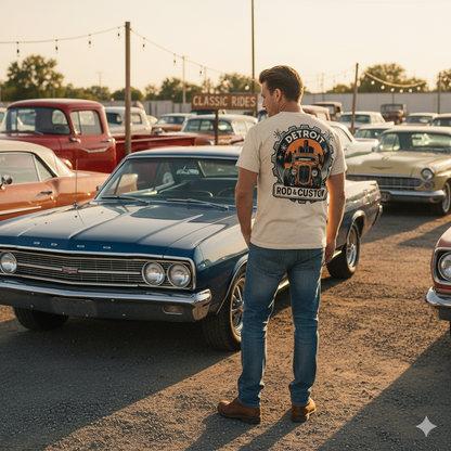 Built With Heart MotorCity Coupe Tee | Detroit Rod and Custom