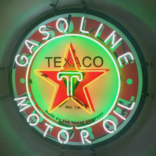 Texaco Gasoline Motor Oil Neon Sign | Detroit Rod and Custom